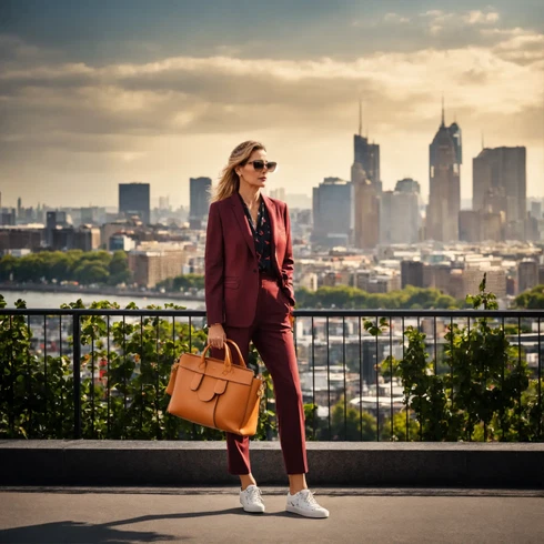 Kombinace Tmavě červená/Fialová/Vínová/Červená Kalhotový oblek & Kostým Svatební Oblek/Slavnostní oblek/Kostým/Elegantní oblek