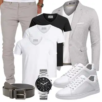 Elegante Outfits Moderne mit Grau Unkategorisiert COOFANDY "Elegant Outfit"Look: Moderne, Sportlich, Büro, Emo, Casual, Business
