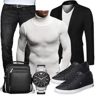 Elegante Outfits Moderne mit Schwarz/Weiß Unkategorisiert COOFANDY "Elegant Outfit"Look: Büro, Sportlich, Moderne, Empire, Casual, Schick, Schön, Elegant, Classic, Business