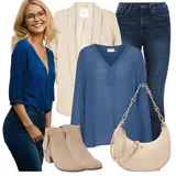 Modré Šifonové halenky Outfity image