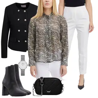 Ležérní Pracovní pohovor Outfit s Černá Kotníková Bota s Podšívkou/Kotníková Bota Na Podpatku/Kozačka Na Podpatku/Letní kotníková kozačka/Kožená kotníková bota/Špičatá Kozačka Aldo "Elegantní zimní outfit"Look: Šik, S Mokrým Vzhledem, Elegantní, Příliš oblečený, Atraktivní, Moderní, Premium, Ležérní