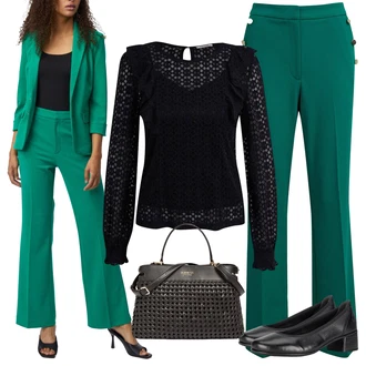 Outfity na zimu Ke kolenům s Černá/Hnědá Business Bota/Pohodlná lodička/Kožená bota/Trotteur/Lodička Nízký Podpatek Rieker "Elegantní zimní outfit"