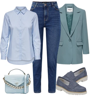 Outfity s "mom" džínami Zima s Bílá Džíny Regular Fit/Mom Jean/Slim Fit Džíny/Zimní bunda/High Waist Džínové Kalhoty/Push up Džín/Zužující se Džíny Pieces "Elegantní zimní outfit"