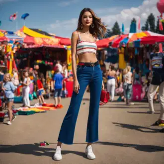 Denim outfits mit Črna Sproščeni pas guido maria kretschmer women "Festivalski videz z jeansom"