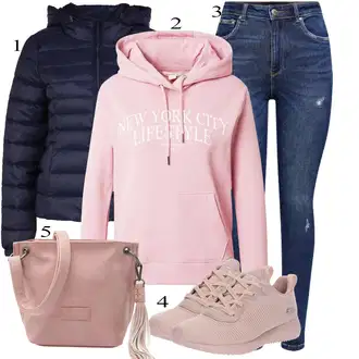Outfits for chubby Disko mit Temno modra/Modra Kavbojke z Razporkom/Usnjena Jakna/Usnjene Čevlje/Zimska jakna/Kavbojke na Poteg/Push up Kavbojke/Kavbojke Visokega Pasu/Kavbojke z Luknjo/Usnjene jakne/Ženske 7/8 Kavbojke/Gležnarji Only "Zimski outfit"Look: Stil, 90. leta, Kul, Disko, Francoski, Modernen, Stari denar