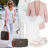 Outfity s bílými roztrhanými džíny image