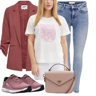 Prodyšné Outfit s Růžová/Fialová/Červená Volnočasová bota/Úzká Teniska/Bota Na Pěší Turistiku/Pohodlná Bota/Zdravotní bota/Nízká Teniska/Letní Tenisky Under Armour "Hezký outfit pro volný čas"