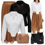 Outfity s černými krátkými sukněmi image
