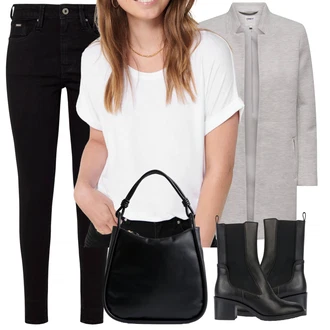 Outfit s Černá Geox "Jarní Outfit"