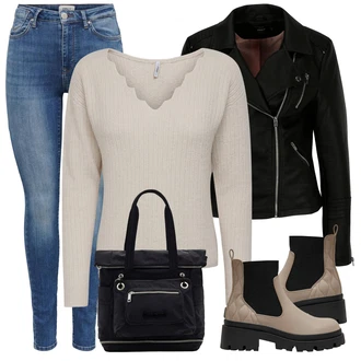 Outfity z džínu Pyžamové Léto s Černá Desigual "Jarní Outfit"