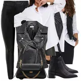 Motorkářské Kožené Vesty Outfity image