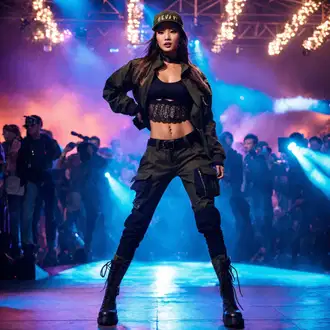Outfity pro dešťové počasí "Jednoduchý festivalový vzhled s šněrovacími botami"