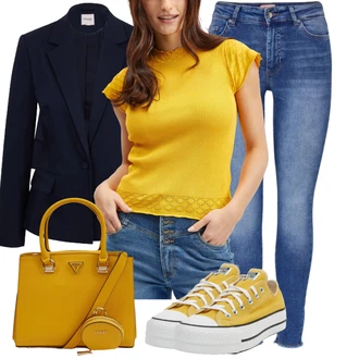 Chuck Taylor All Star Outfit s Šedá Converse "Každodenní vzhled"