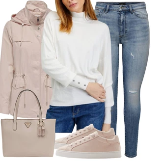 Outfit s Hnědá/Béžová/Khaki Funkční Bunda/Letní Bund/Jarní bunda/Udržitelná bunda/Vosková Bunda/Bunda s Bočním Zipem/Cargo bunda/Podzimní bunda/Dvojitá bunda/Parka Přechodová Bund Only "Lehký outfit"