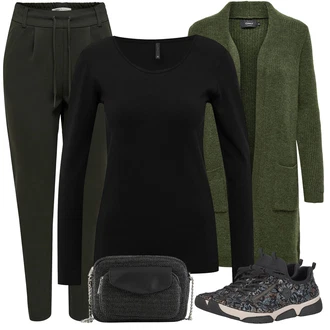 Podzim Outfit s Šedá/Tmavě šedá Teniska teddy/Teniska se Třpytkami/Venkovní bota/Teniska s dírkovaným vzorem/Letní Tenisky Rieker "Lehký outfit"