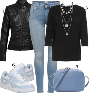 outfit mit Superga Reebok "Obleka za prosti čas"