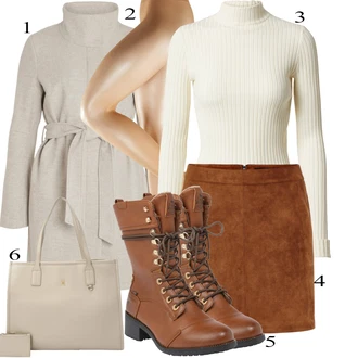 Outfits with brown boots "Zimski outfit"