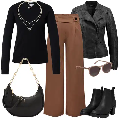 Kombinace Khaki/Hnědá/Béžová Plisovaná kalhoty/Široká Kalhoty/Palazzo Kalhoty/Plisovaná Kalhoty/Culotte Kalhoty/Kalhoty se Štěrbinou/Tradiční Kalhoty/Kalhoty s Vysokým Pasem/Slinky Kalhoty/Rozšířená Kalhoty/Mušelínové kalhoty JdY kombinovat s Černá/Tmavě modrá/Modrá Sveter Basic Svetr/Svetr Carmen/Kašmírový Svetr/Kašmírový Svetr/Svetr na kojení/Svetr s Kulatým Výstřihem/Jednoduchý Svetr/Termo Svetr/Vlněný Svetr Object