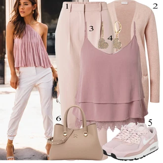 outfit mit Siva Nike Sportswear "Obleka za prosti čas"