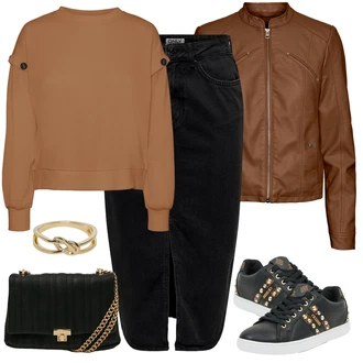 Luxusní outfity Ležérní s Černá/Zlatý Tenisky s Bočním Zipem/Teniska teddy/Teniska se Třpytkami/Úzká teniska/Kožené tenisky/Nízká Teniska Guess, Černá/Žlutá Only "Módní zimní outfit"Look: Ležérní, Šik, Lak, Lev, Metal, Sportovní, Streetwear, Trendový, Unisex, Glamourové, Elegantní, Chytrý příležitostný, Francouzské