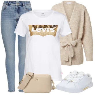 Denim outfits mit Siva levi's ® "Pomladanski Outfit"