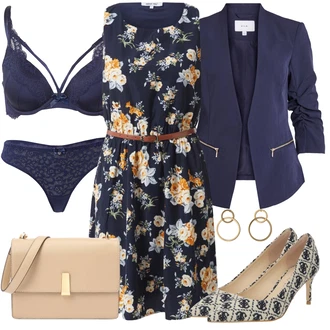 outfit mit Črna/Modra HUNKEMÖLLER "Pomladanski Outfit"