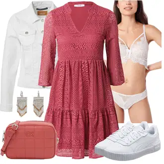 outfit mit Siva/Roza HUNKEMÖLLER, Siva HUNKEMÖLLER "Pomladanski Outfit"