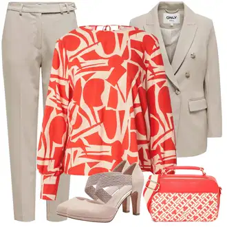 Outfit sa Bež/Kaki/Smeđa Hlača od Odijela/Chino Hlače/Ravna Hlača/Poslovna Hlača/Hlače od muslina/3/4 Hlača/Hlače Visokog Struka/Slip-on Hlača/Hlače s Prorezom/Naborane hlače/Boyfriend Hlače Only "Zimski outfit"