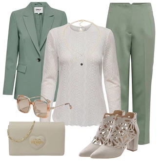 Outfit s Růžová Love Moschino "Outfity na volný čas"