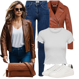 Outfity pro zábavu Safari s Hnědá/Béžová Ledvinka/Bagetová taška/Klasická Taška Přes Rameno/Dopisová peněženka/Pánská taška/Malá Taška Desigual "Outfity na volný čas"Look: Retro, Safari, Elegantní, Lehký, Vintage, Ležérní, Pohodlný, Boho, Klasické