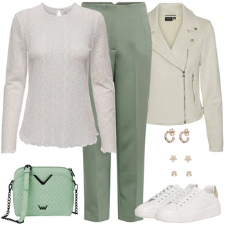 Outfity pro zábavu 50. Let s Šedá Only "Outfity na zimu"Look: 50. Let