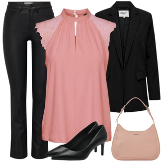 Outfity na zimu Elegantní s Černá/Bílá/Hnědá Tamaris "Outfity na zimu"Look: Techno, Měkká dívka, Šik, Glamourové, Elegantní, Bezešvé, Klasické, Fancy