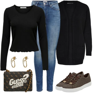 Outfit s Šedá michael kors "Outfity na zimu"