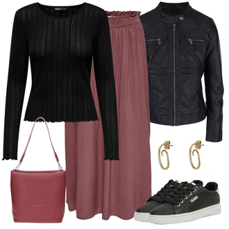 Outfity pro zábavu Elegantní s Červená elega "Outfity na zimu"Look: Styl, Elegantní, Měkká dívka, Lehký, Pohodlný, Rak