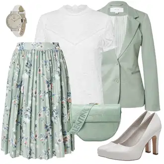 Outfit sa Siva/Pink/Krem/Bijela/Bež Ručni sat/Poklon set satova/Alat za satove/Džepni sat Lacoste "Proljetni outfit"