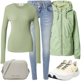 Kombinacije za sport sa Kaki/Zlatni/Žuta/Bež/Bijela Obuća Nike "Zimski outfit"