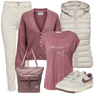 Outfit sa Smeđa/Bež/Kaki Termo Traperice/Traperice s Prorezom/Sužene Traperice/Ženske Traperice 7/8 Dužine/Skraćene Traperice/Kožna Jakna/Mom Jean/Capri Traperice/Čizma do Gležnja/High Waist Traperice/Kožne Cipele/Traperice Standardnog Kroja/Traperice Slim Kroja Only "Zimski outfit"