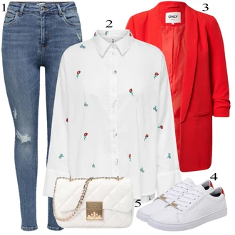 outfit mit Bluza in Tunika Only "Zimski outfit"