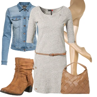 Outfit s Béžová/Hnědá Klasická Kozačka/Vintage Kozačka/Westernová Kotníková Bota/Bota se širokým nohavici/Letní kotníková Kozačka/Kotníková Bota s Podšívkou/Kovbojská kotníková bota/Vintage Kotníková Bota Rieker "Perfektní na zimu"