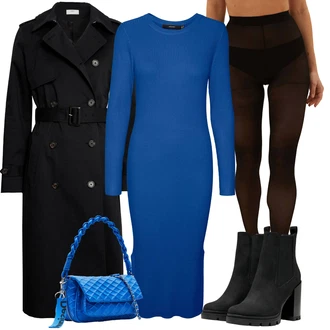 Outfit s Černá Punčocháče Zimní punčochy/Punčocháče Velká Velikost/Vlněný punčocháč/Punčocháče/Podpůrný punčocháč marks & spencer "Perfektní na zimu"