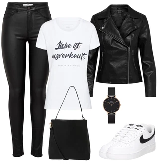 Nogomet outfit mit Bela/Črna/Modra Skate Obutev/Vintage superga/Usnjene superge/Superge Nizka Nike Sportswear "Pomladanski Outfit"Look: Nogomet, Tenis, Skejtanje