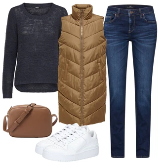 Outfits for chubby Priložnostne mit Modra/Temno modra Hlača velika velikost LTB "Pomladanski Outfit"Look: Stil, Priložnostne, Kul, Stari denar, Premij, Preproste