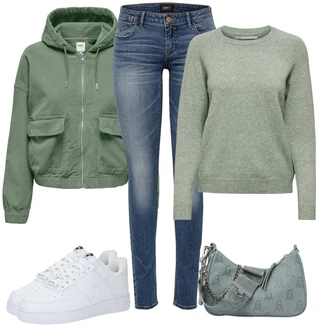 Denim outfits mit Siva Nike Sportswear "Pomladanski Outfit"