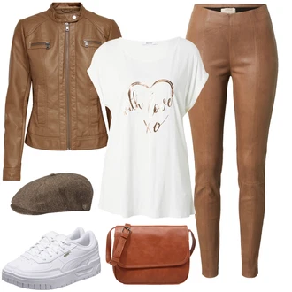 outfit mit Bela Cream "Pomladanski Outfit"