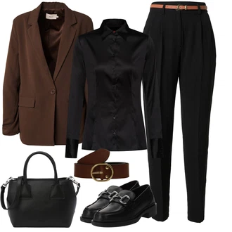 outfit mit Črna Bluza in Tunika/Srajca/Bluza velika velikost Hugo "Poslovna oblačila"