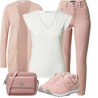 Outfit sa Pink/Smeđa/Ljubičasta Mom Jean/Traperice Slim Kroja/Skraćene Traperice/Ženske Traperice 7/8 Dužine/Sužene Traperice/High Waist Traperice/Kožna Jakna/Kožne Cipele/Traperice s Prorezom/Capri Traperice/Čizma do Gležnja Pieces "Outfit za svaki dan"