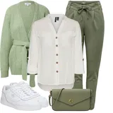 Outfity se šedými šifonovými halenkami image