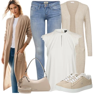 Outfity pro baculky Elegantní s Hnědá/Béžová Taška Přes Rameno/Sportovní Taška Přes Rameno Suri Frey "Stylový každodenní outfit"Look: Italský, Klasické, Šik, S Metall, Elegantní, 20 léta, Fancy, Premium