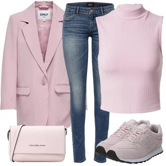 Outfity z džínu Zima s Modrá/Světle modrá/Tmavě modrá Push up Džín/Zimní bunda/Džín s Nízkým Pasem/Kotníková Bota/Slim Fit Džíny/Kožené Boty/Džíny s Nízkým Sedem/Navlékací džíny Only "Stylový vzhled pro volný čas"