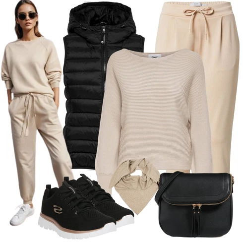 Kombinace Béžová/Khaki Paperbag Kalhoty/Navlékací Kalhoty/Úzká Kalhoty/Střmenová Kalhoty/Mušelínové kalhoty/Mrkvová Kalhoty/Látková Kalhoty/Ležérní Kalhoty/Žerzejová Kalhoty/Jogger Kalhoty Ichi